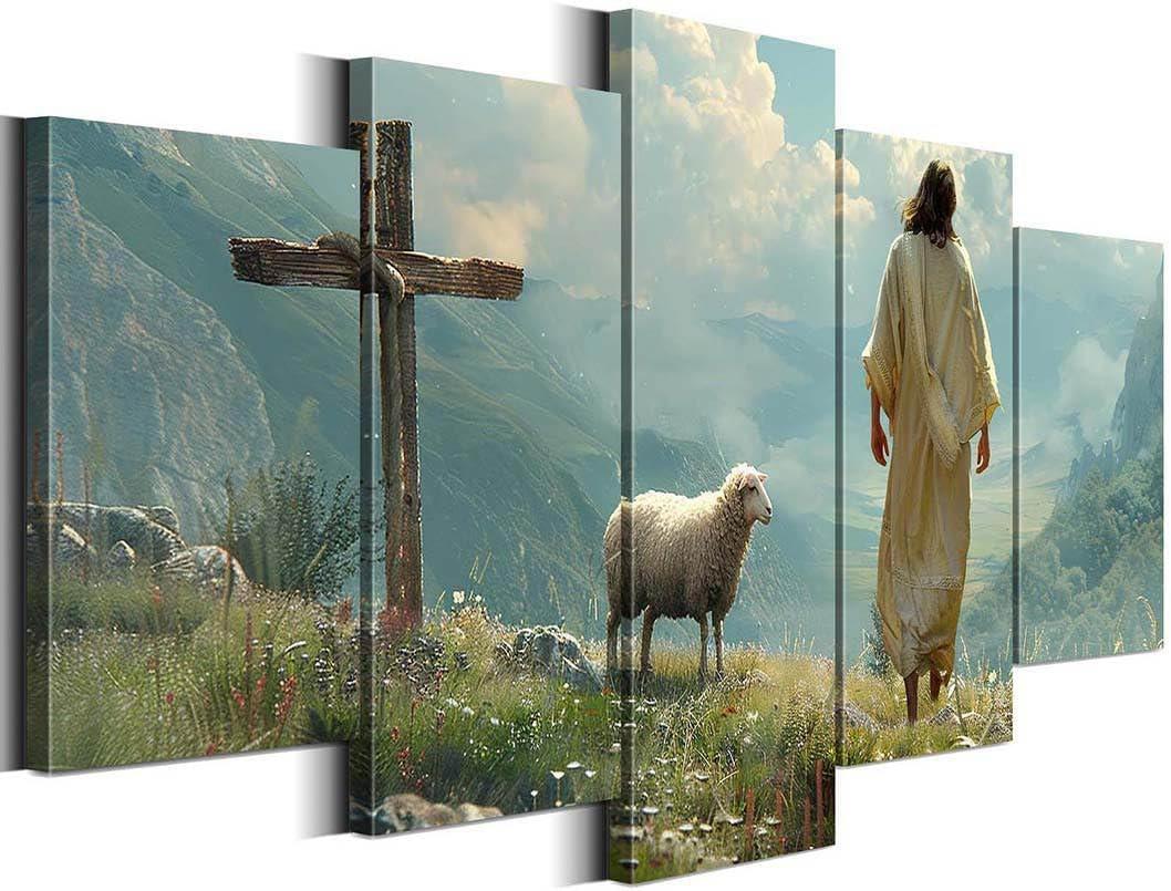 Our Review of Biufo Jesus and Sheep Wall Art: Inspiring,Ready to Hang