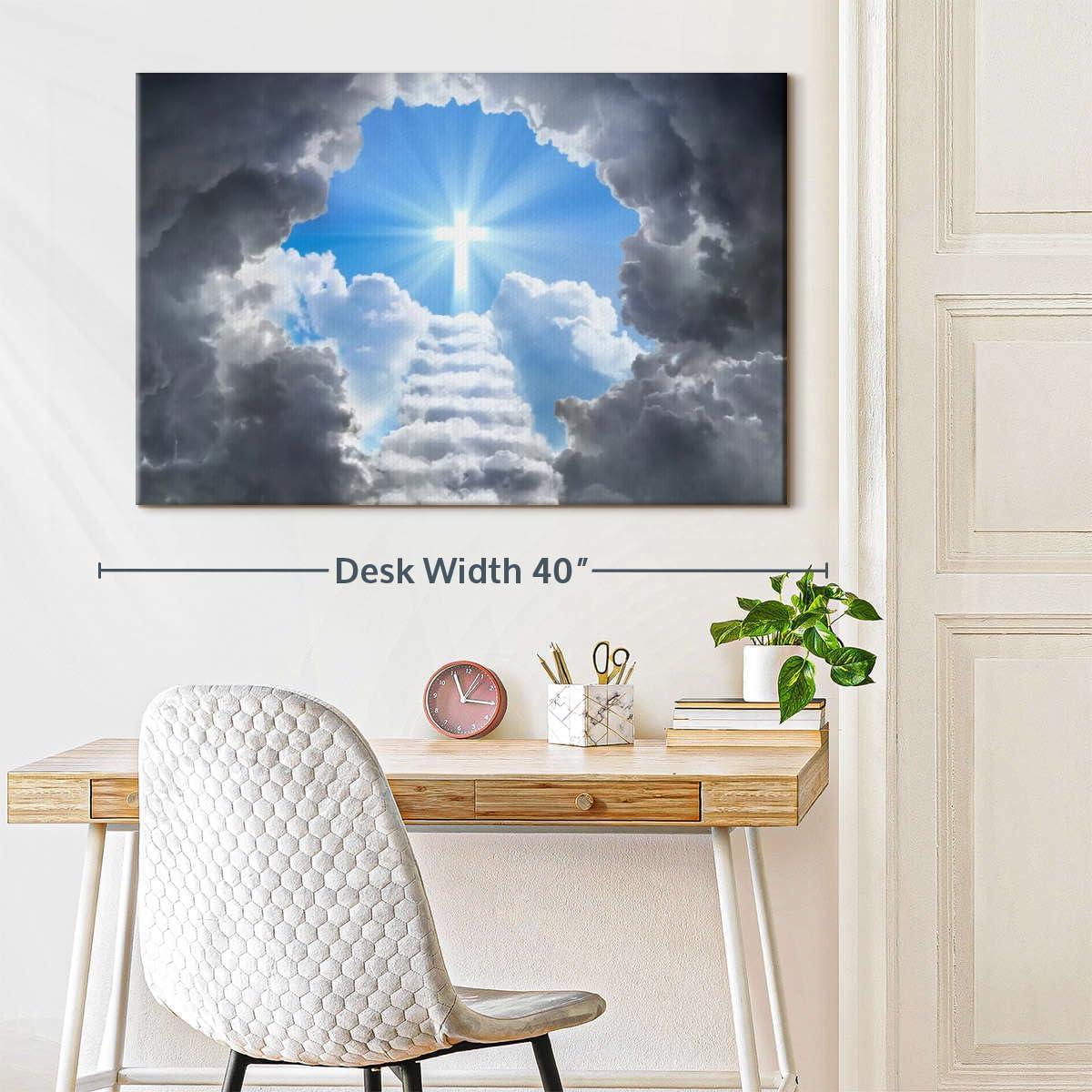 Why We Love the ElephantStock Stairway to Jesus canvas Art