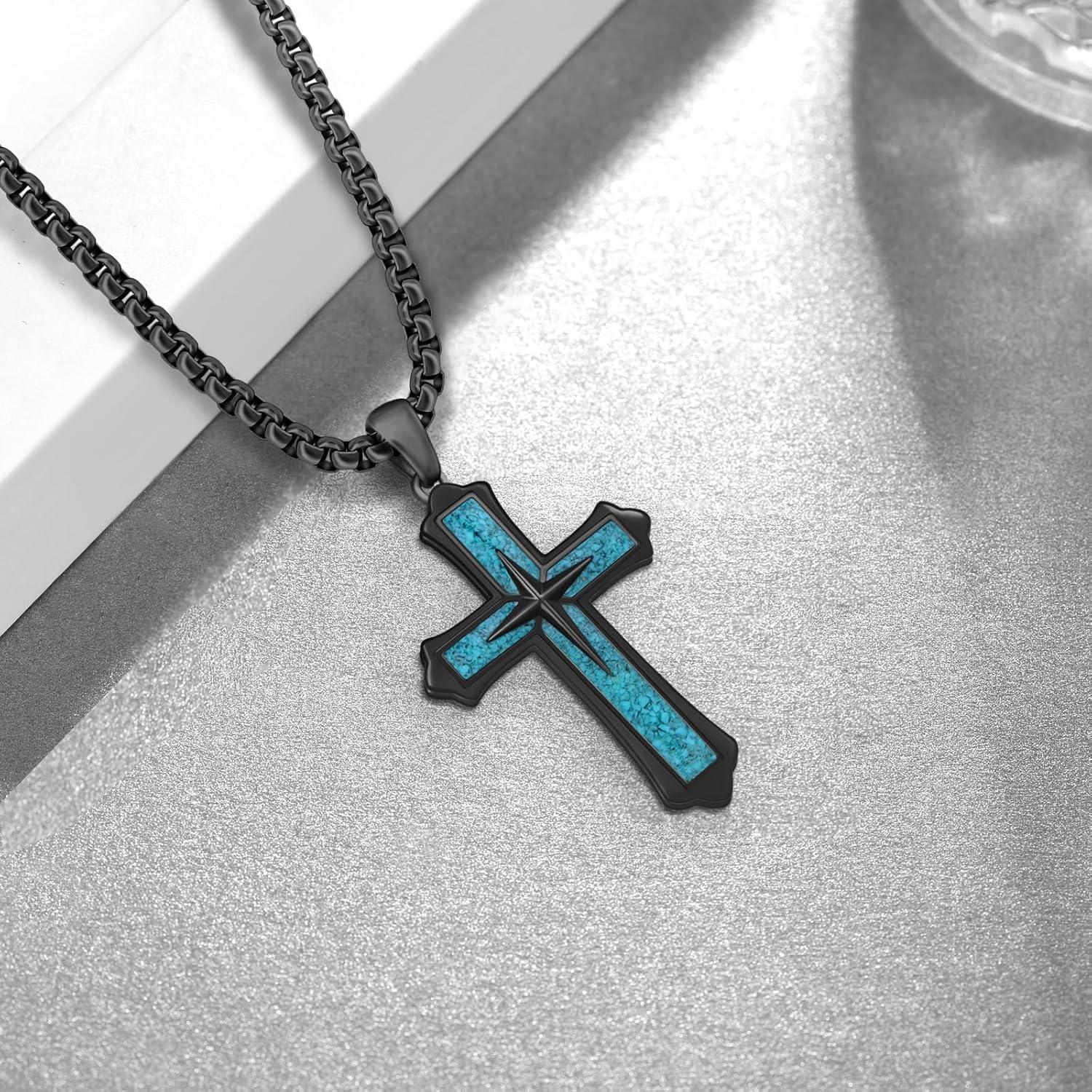 Why We‍ Love the Zoxuxiwu 925 Silver Turquoise Cross Necklace