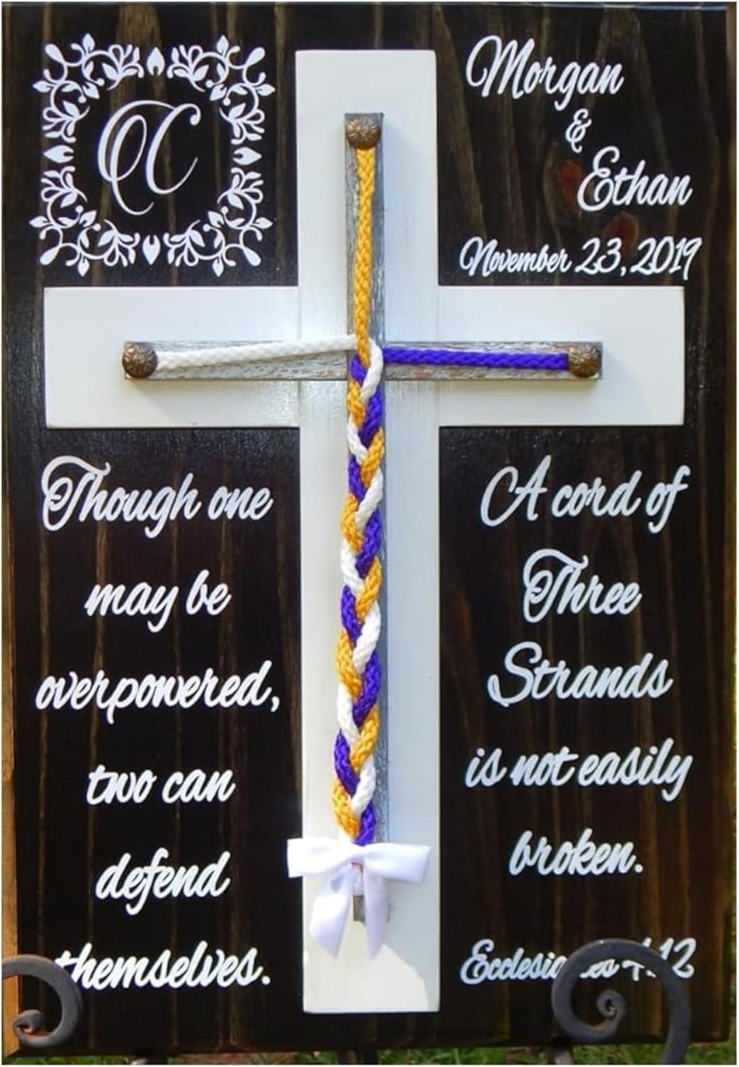 Our Review: Handmade Rustic Unity Braids Cross for Weddings